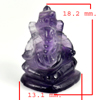 11.50 Ct. Natural Gemstone Purple Amethyst Ganesha Carving Unheated 11.50 Ct. Natural Gemstone Purple Amethyst Ganesha Carving Unheated