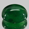 Certificate Green Chalcedony 20.87 Ct. Oval Cabochon 18.9 x 16.4 Mm. Natural Gem
