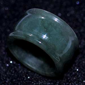 51.20 Ct. Good Natural White Green Ring Jade From Thailand