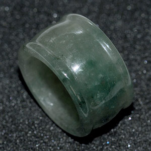 51.74 Ct. Good Natural White Green Ring Jade Thailand