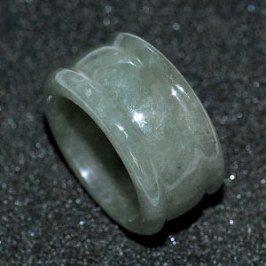 52.20 Ct. Good Natural White Green Ring Jade Thailand