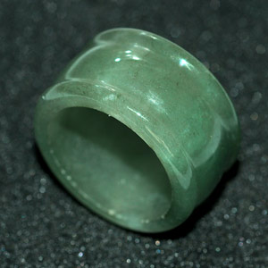 50.62 Ct. Nice Natural Green Ring Jade Size 10.5 Unheated Thailand