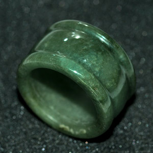 Unheated 56.67 Ct Nice Natural Green Ring Jade Thailand
