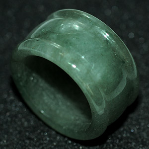 51.13 Ct Nice Natural Green Ring Jade Thailand Unheated