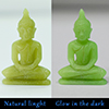 Natural Fluorescent Burmese 31.15 Ct. Happy Buddha Carving Shape