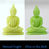 Natural Fluorescent Burmese 33.70 Ct. Happy Buddha Carving Shape