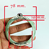 383.56 Ct. Natural Genuine Burmese Jade Bangle Diameter With Silver Jewelry Gems