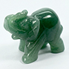 Green Jade 122.88 Ct. Elephant Carving 17 x 38 x 28 Mm. Natural Genuine Burmese