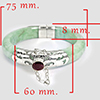 341.60 Ct. Natural Genuine Burmese Jade Bangle Diameter With Silver Jewelry Ruby