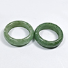 36.20 Ct. 2 Pcs. Beauteous Natural Gems White Green Rings Jade Size 6.5