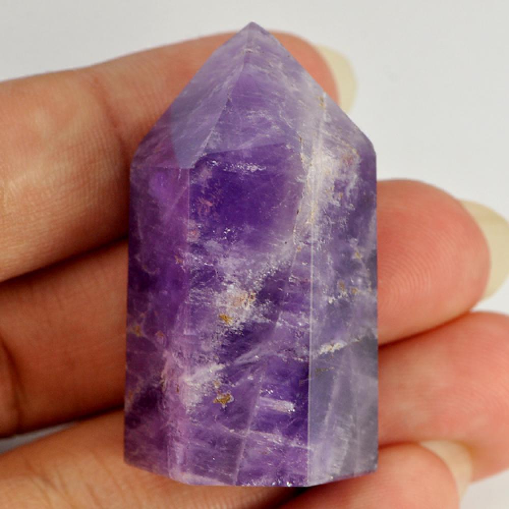Purple Amethyst Rough 128.10 Ct. Unheated Natural Gemstone From Brazil