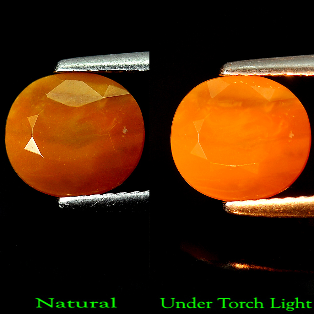 1.51 Ct. Blazing Clean Natural FIRE OPAL Mexico Gem