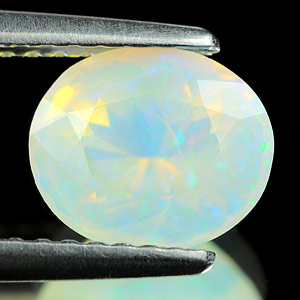 0.99 Ct. Clean Oval Natural Gem Multi Color Opal Sudan