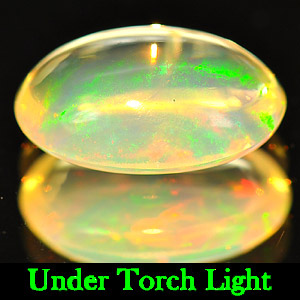 Unheated 1.78 Ct. Natural Multi-Color Play Of Colour Opal Oval Cabochon