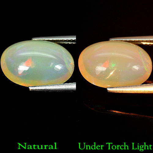 Unheated 4.85 Ct. Natural Multi-Color Play Of Colour Opal Oval Cabochon
