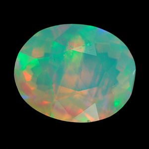 0.98 Ct. Oval Natural Multi Color Opal Unheated Sudan