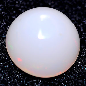 Unheated 1.44 Ct. Round Cab Natural Multi Color Opal