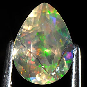 0.96 Ct. Pear Natural Multi Color Opal Sudan Unheated