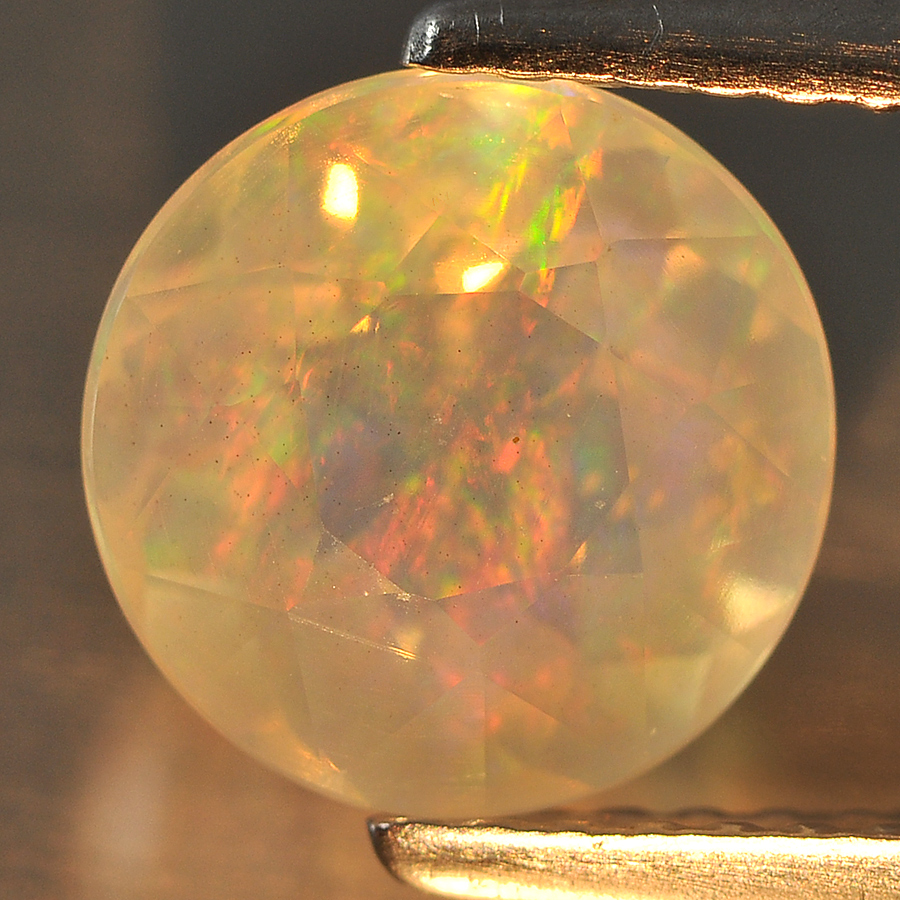 1.59 Ct. 8.2 Mm. Round Natural Multi Color Opal Sudan