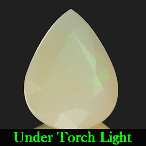 0.93 Ct. Pear Natural Gem Multi Color Opal Unheated Gem