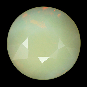 3.25 Ct. 10.3 Mm. Round Natural White Color Opal Sudan