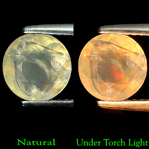 1.56 Ct. 8 Mm. Round Natural Multi Color Opal Sudan Gem