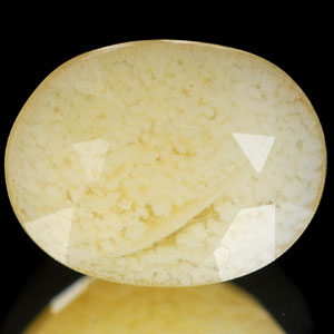 0.97 Ct. Oval Natural Yellow White Opal Sudan Unheated