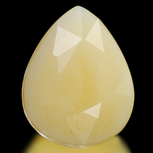 0.92 Ct. Pear Natural White Yellow Opal Sudan Unheated