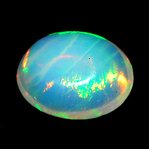 0.66 Ct. Oval Cabochon Natural Multi Color Opal Sudan