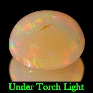 0.62 Ct. Oval Cab Natural Multi Color Opal Sudan Gem
