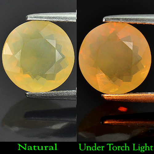 Unheated 2.65 Ct. Round Natural Multi-Color Play Of Colour Opal