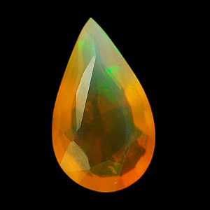 0.82 Ct. Pear Natural Multi Color Opal Sudan Unheated