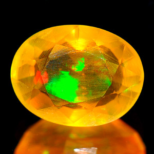 0.93 Ct. Oval Natural Multi Color Opal Sudan Unheated
