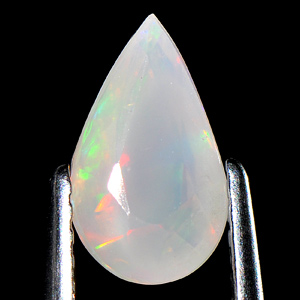 0.81 Ct. Pear Natural Multi Color Opal Sudan Unheated