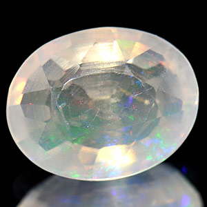0.94 Ct. Oval Natural Multi Color Opal Sudan Unheated