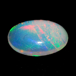 0.62 Ct. Oval Cabochon Natural Multi Color Opal Sudan