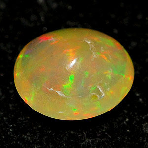 0.59 Ct. Oval Cabochon Natural Multi Color Opal Sudan