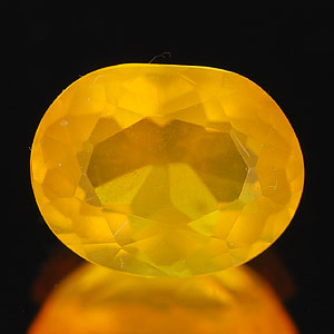 0.91 Ct. Oval Natural Orange Fire Opal Unheated Mexico