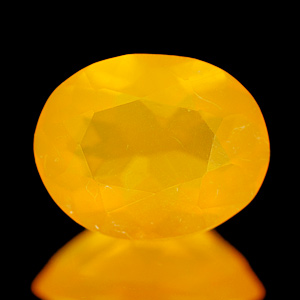 0.70 Ct. Oval Natural Orange Fire Opal Unheated Mexico