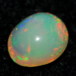 0.65 Ct. Oval Cabochon Natural Multi Color Opal Sudan