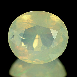 0.96 Ct Oval Shape Natural Muti Color Opal Unheated Gem