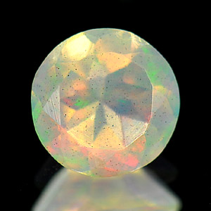 Good Luster 0.52 Ct Round Natural Multi Color Opal Gems