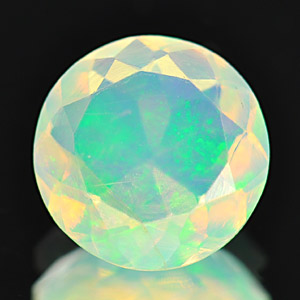 Good Luster 1.03 Ct Round Natural Multi Color Opal Gems