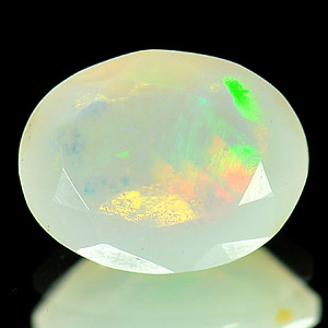0.94 Ct. Natural Multi-Color Play Of Colour Opal Oval Shape Unheated