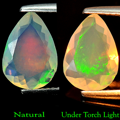 0.96 Ct. Natural Multi-Color Play Of Colour Opal Pear Shape
