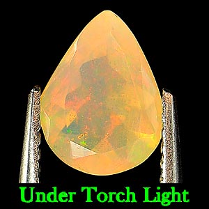0.80 Ct. Pear Shape Natural Multi-Color Play Of Colour Opal