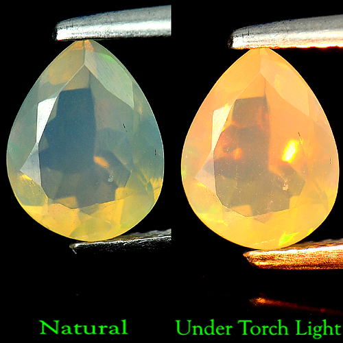 0.88 Ct. Natural Multi-Color Play Of Colour Opal Gemstone Pear Cut
