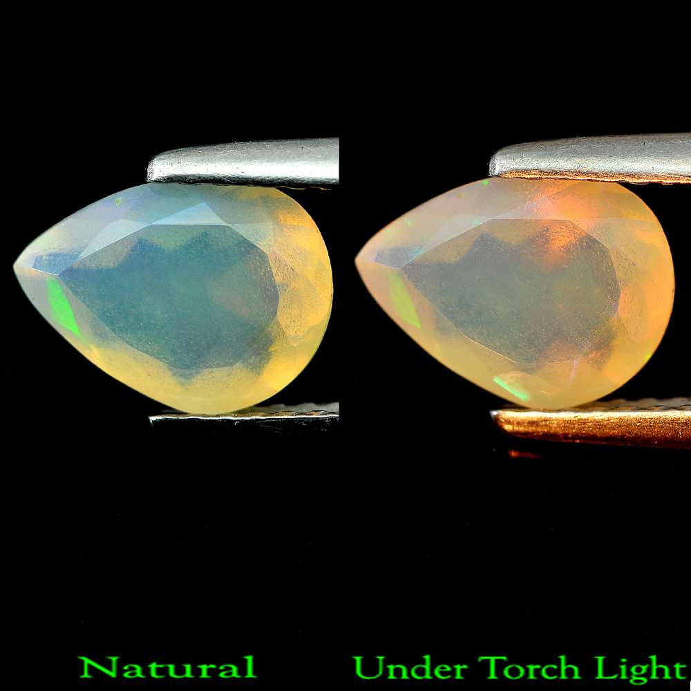 0.94 Ct. Natural Multi-Color Play Of Colour Opal Pear Cut Unheated