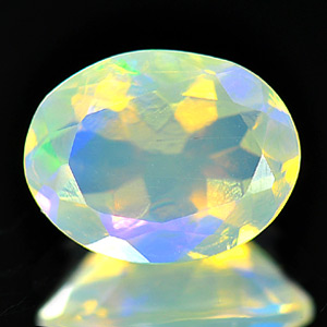 0.98 Ct. Oval Shape Natural Multi-Color Play Of Colour Opal Gemstone Unheated