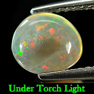 0.89 Ct. Seductive Multi Color Natural Gem Matrix Boulder Opal From Australia